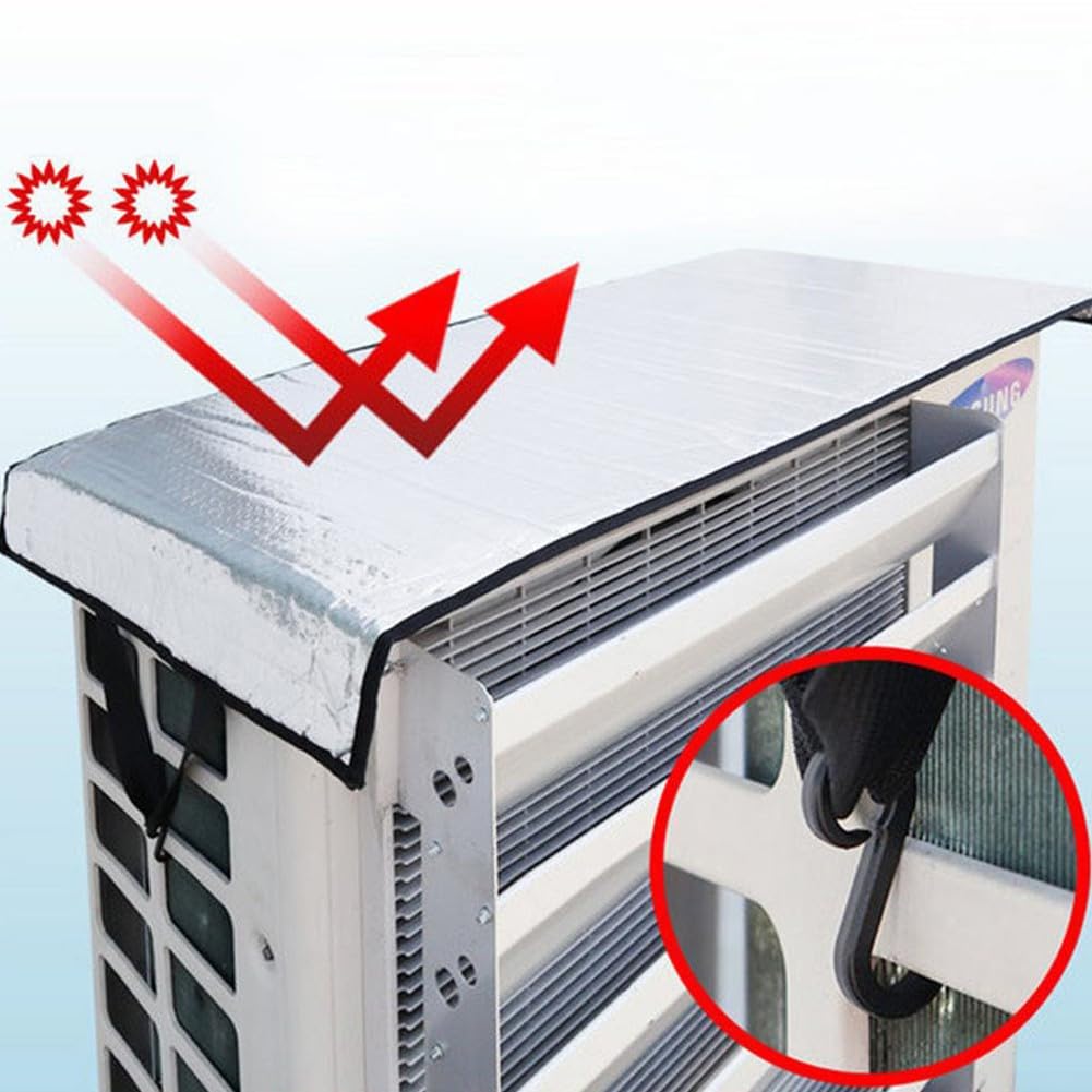 Cubierta de aire acondicionado al aire libre, protectores de aire acondicionado, cubierta de protección solar 46 x 95 cm