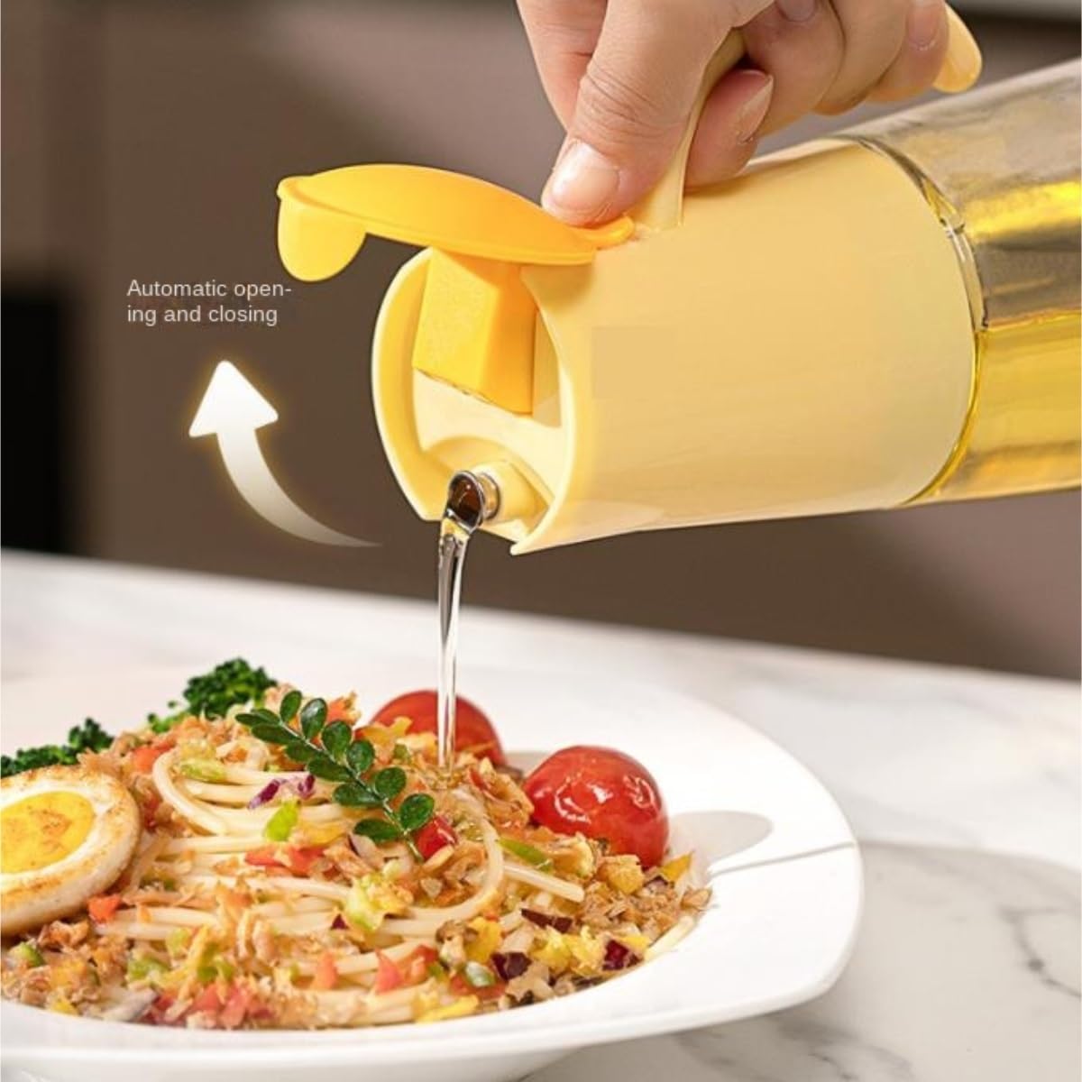 Dispenser per Salsa di Soia Cucina Olio Domestico Pentola Vetro Bottiglia Olio A Prova Di Perdite Salsa Di Soia Aceto Bottiglia 2 Pezzi Set Contenitore Dell'olio