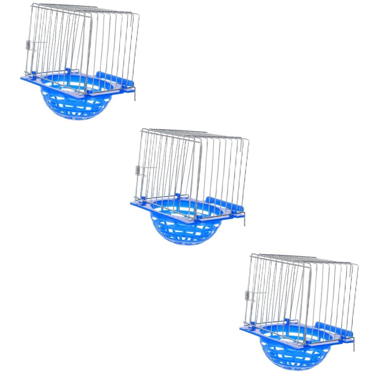WOONEKY 3pièces Nid Oiseau Suspendu pour Petits Oiseaux Bassin De Nidification Pratique pour Perroquets Canaris Et Moineaux Facile à Installer Stable Et Sécurisé pour Élevage Oiseaux