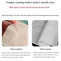 Vista 5 de Dientes de bebé de gasa suave cepillo de dientes oral limpio para dedos para bebés de 0 a 36 meses