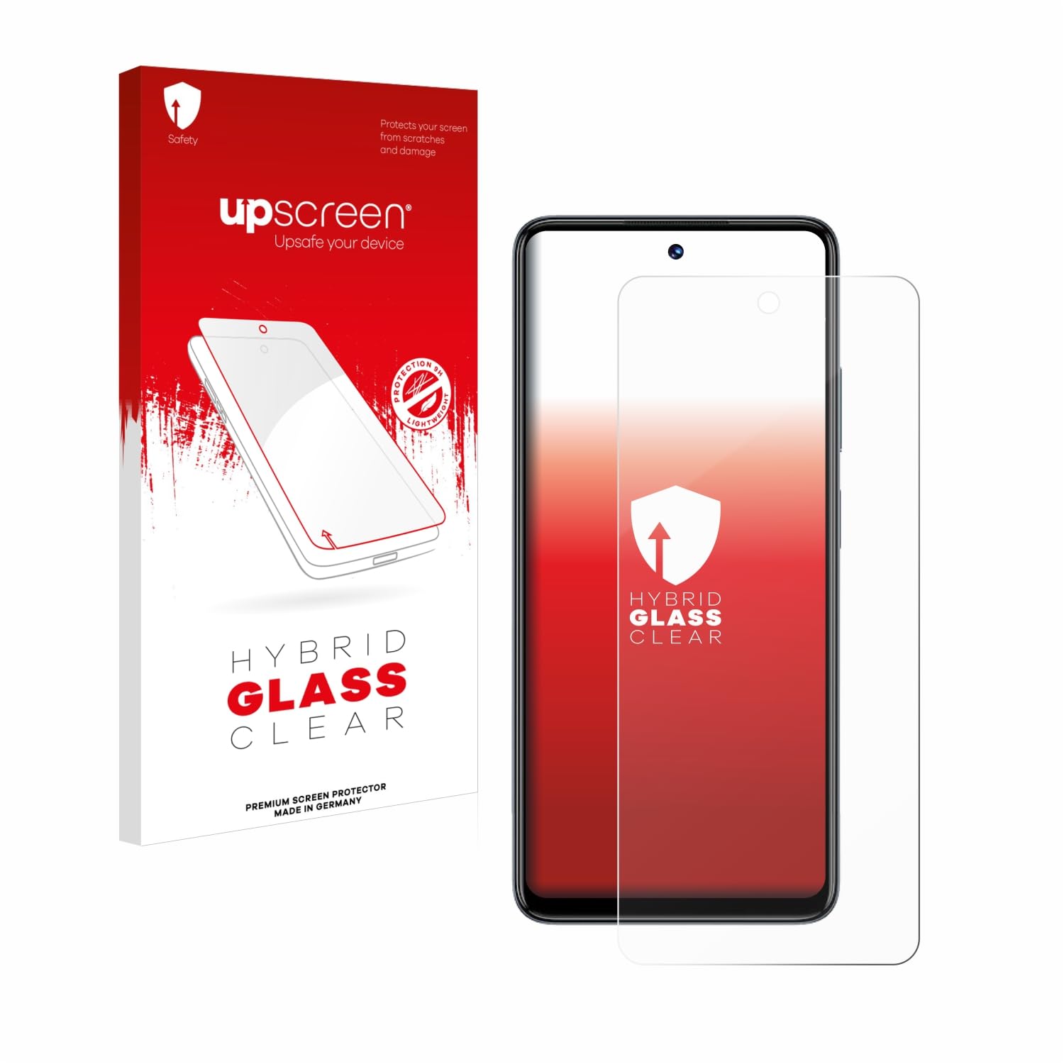 upscreen Screen Protector Film Compatible with Philips S6310 Essence 20-9H Glass Protection, Extreme Scratch Resistant