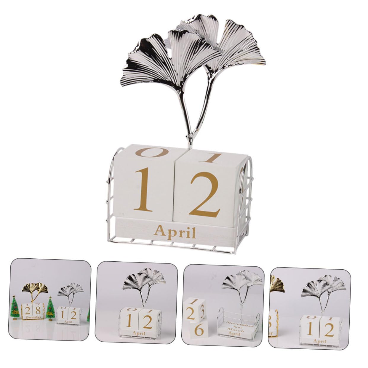 Tofficu 5piezas Calendario De Bloques Para Escritorio Decoración De Oficina y Hogar Calendario De Regresiva Diseño Chic y Único Para Profesores y Escritorios Escolares