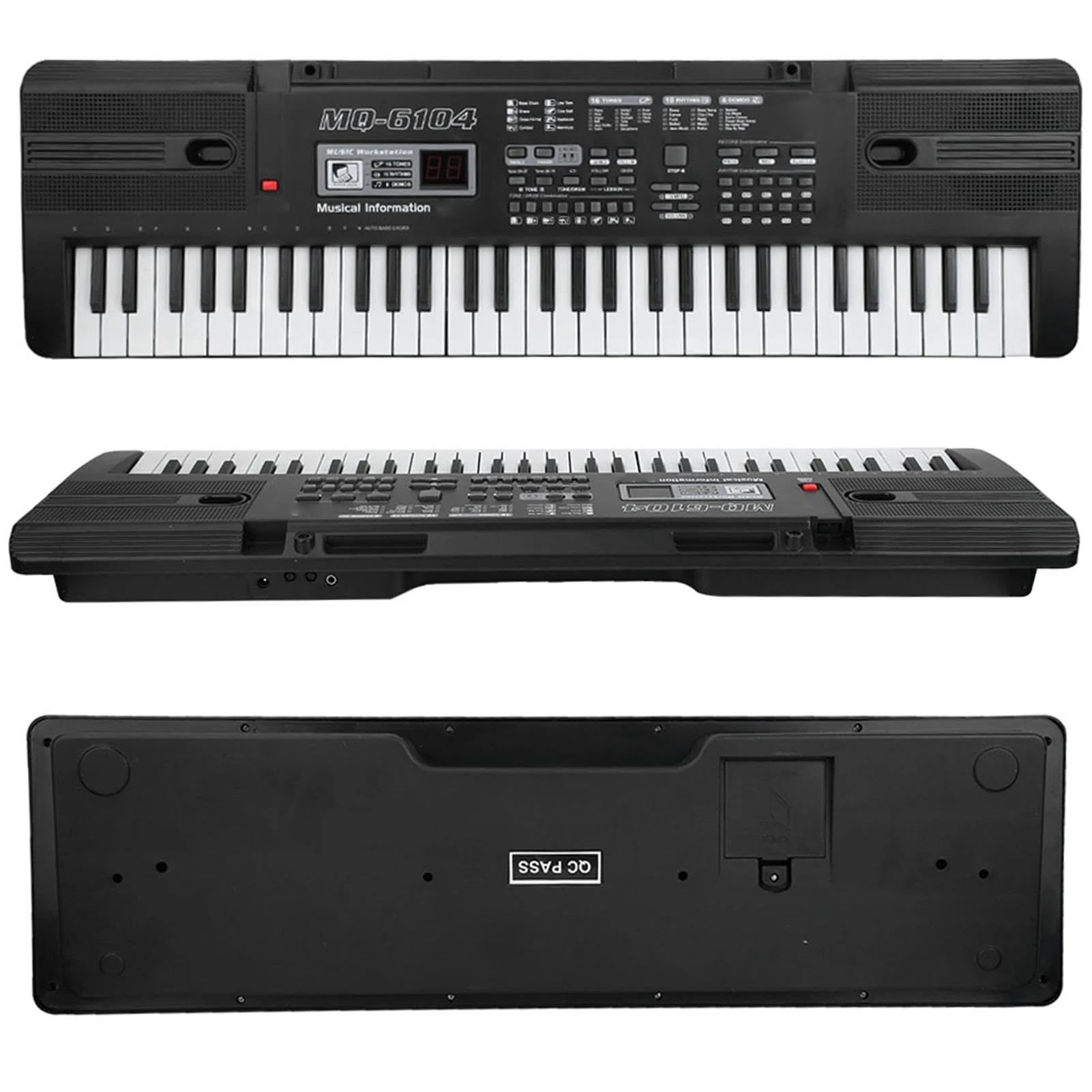 Elektroniczny Instrument Fortepianowy Przenośna 61 Klawiszowa Cyfrowa Elektroniczna Klawiatura Organowa Z Mikrofonem