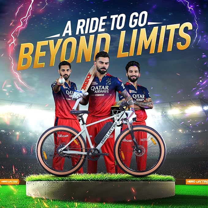 Image of Hero Lectro Y5 27.5T Single Speed Electric Cycle | 250W Motor | 10.4Ah Battery | Speed Upto 25 Kmph | Range Upto 60 KM on PAS with Detachable Battery | SEMI Assembled Assembled Cycle Green