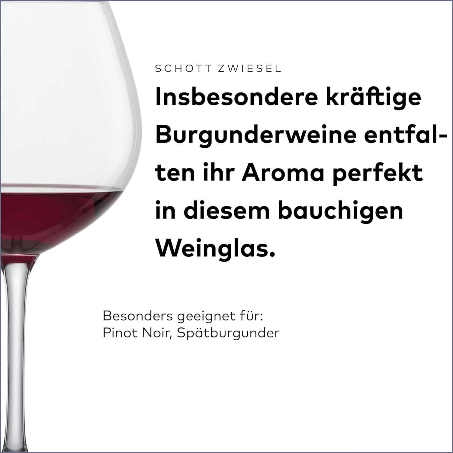 Schott Zwiesel Classic Burgundy Cup Red Wine Glass (Set of 6), Classic Burgundy Glasses for Red Wine, Dishwasher Safe Tritan Crystal Glasses, Made in Germany (Item No. 123655)