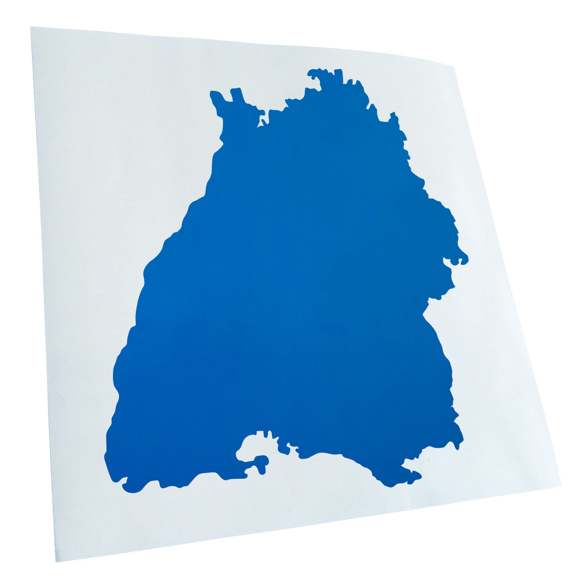 Kiwistar - Car Sticker - Blue - 24 x 22 cm Baden - Württemberg Silhouette - Rear Window Car Sticker Weatherproof for Car Truck Moped Truck - Sticker Exterior Self-Adhesive Tuning Accessories for