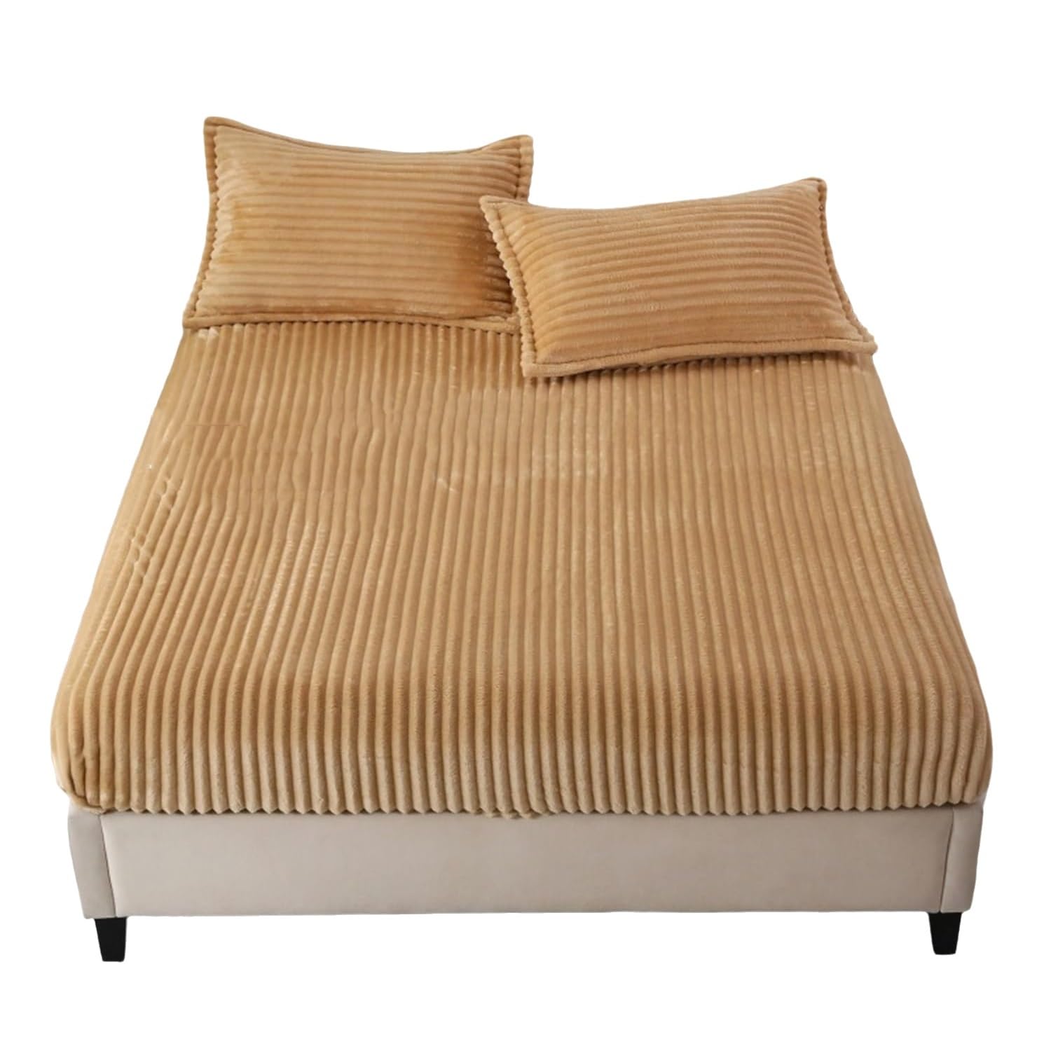 Protector de colchón de franela, suave, transpirable, impermeable, con bolsillo profundo para uso doméstico, profundidad de 11 pulgadas, ajuste seguro, ideal para colchones de tamaño individual
