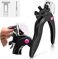 Vista 10 de AIRSEE Herramienta profesional ajustable de acero inoxidable para uñas acrílicas, cortaúñas para uñas postizas artificiales, resistente a