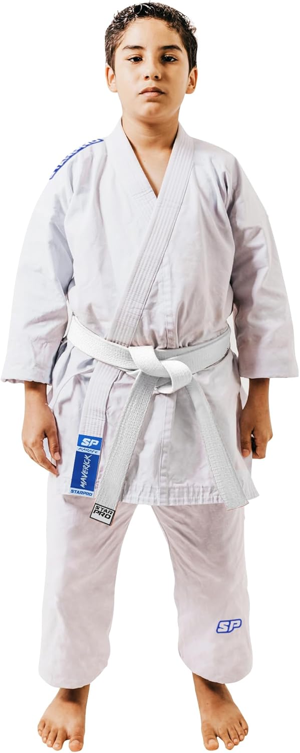 Size: 120cm Starpro | Lightweight Karate Gi | Many Sizes | Suitable as Taekwondo Uniform | Karate Uniform, Karate Gi Adult 120 cm (Height: 4' - 4'4" ft) White