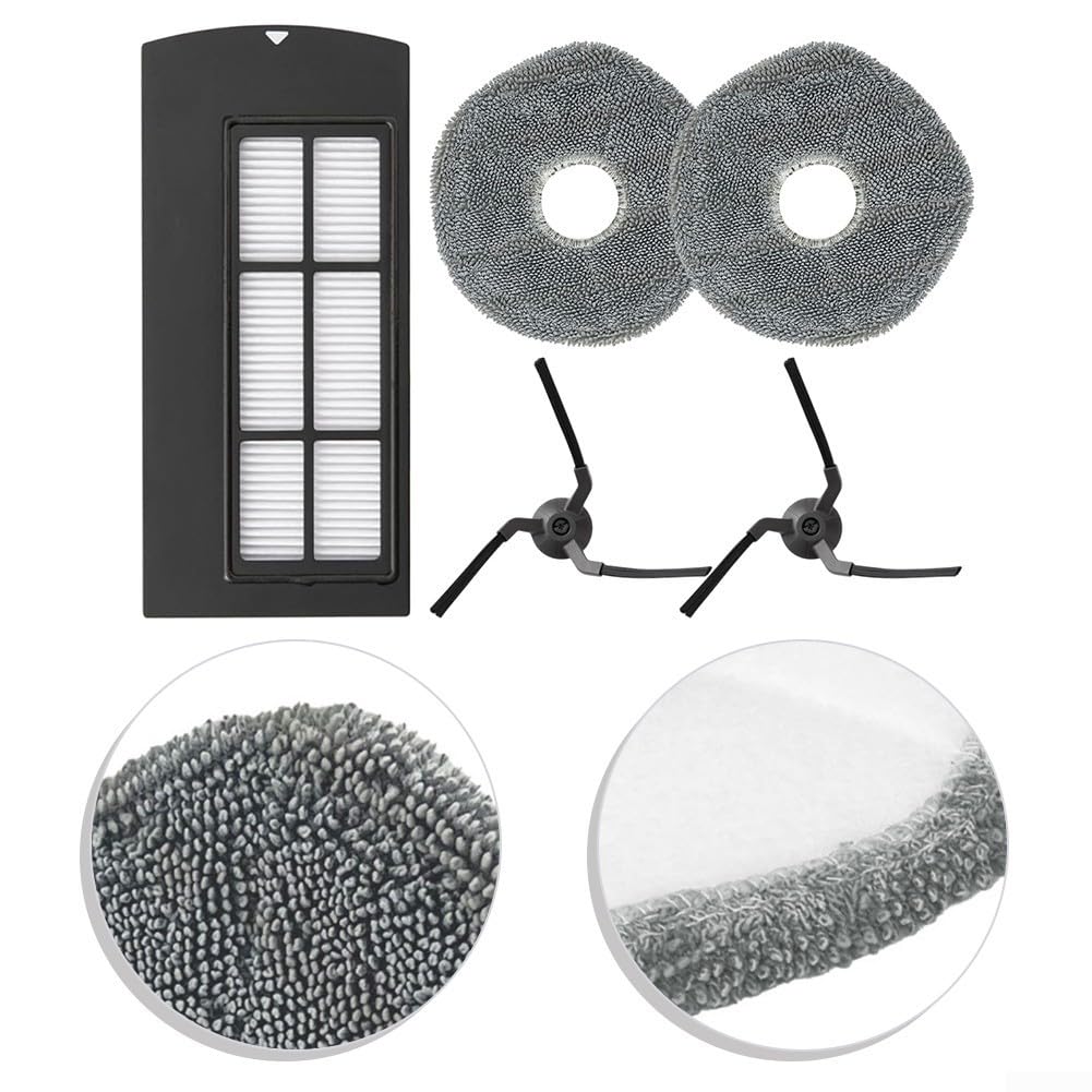 HEPA-filterrol Hoofdborstel Zijborstel Mop Doek Vod for 360 S6 Pro S9 X90 X95 Robotstofzuiger Reserveonderdelen Accessoires (Color : As shown