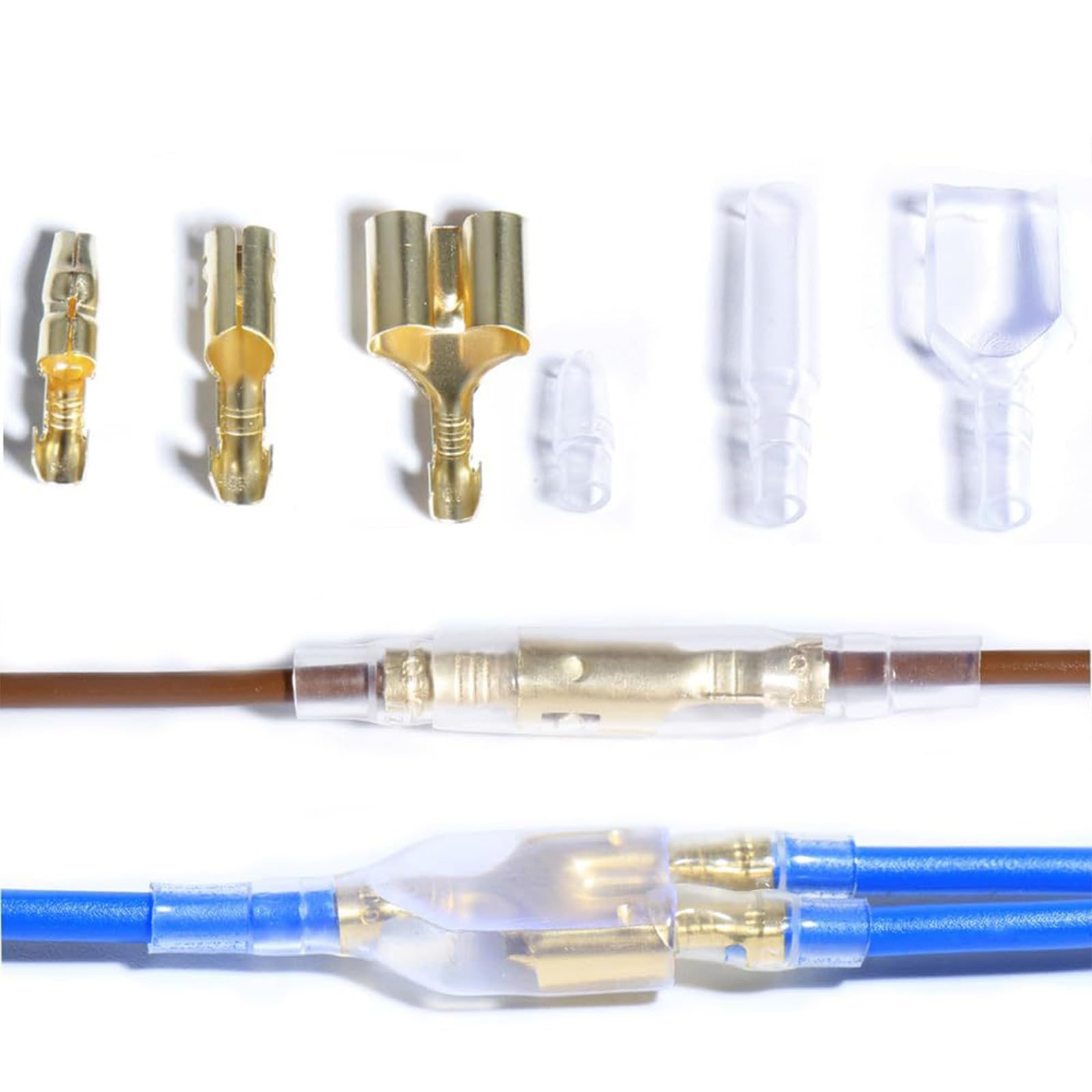 Ensemble complet de cosses électriques 1450 pièces mâle/femelle pour amateurs de connecteurs résistants