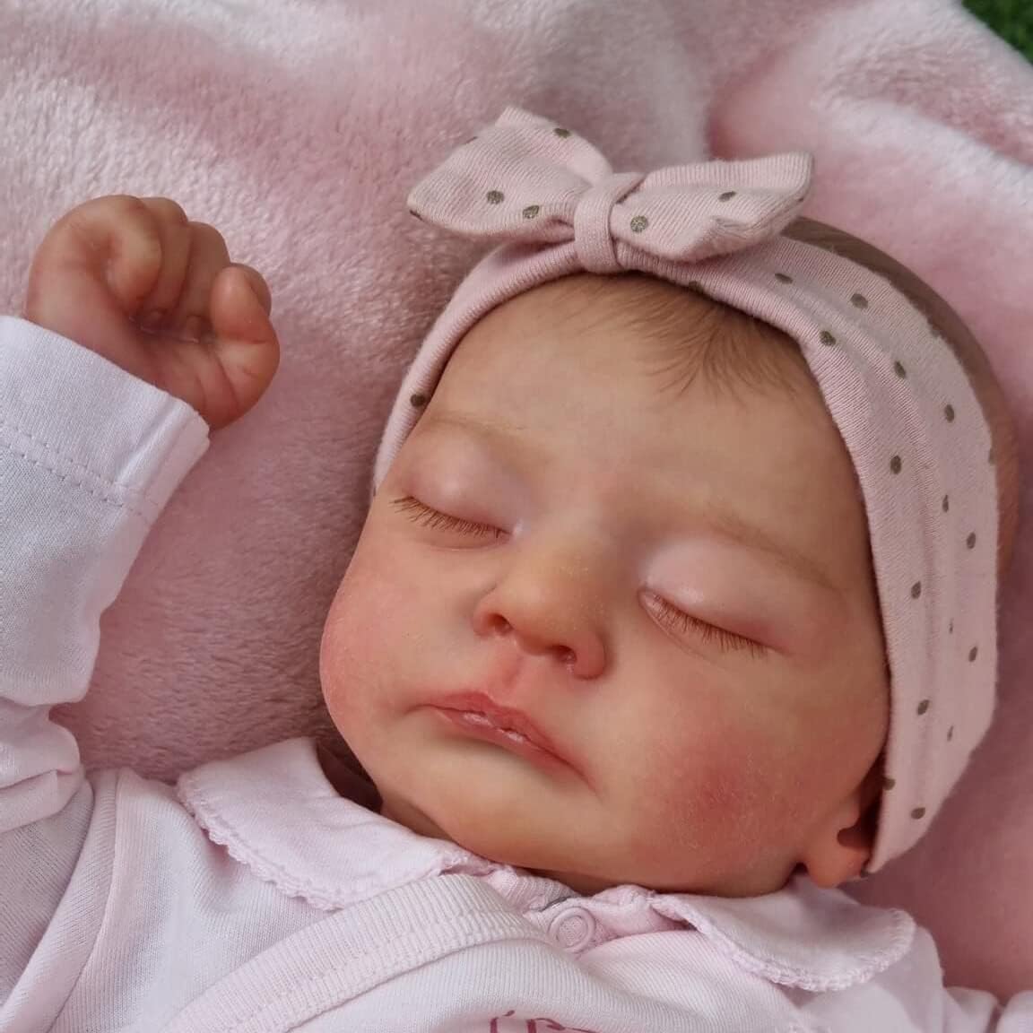 MAIHAO 49cm Bambole Reborn Femmina Bambolotti di Silicone Originali Bambola realistica Neonato bambile Toddler Occhi Chiudi Maschio Reborn Baby Dolls