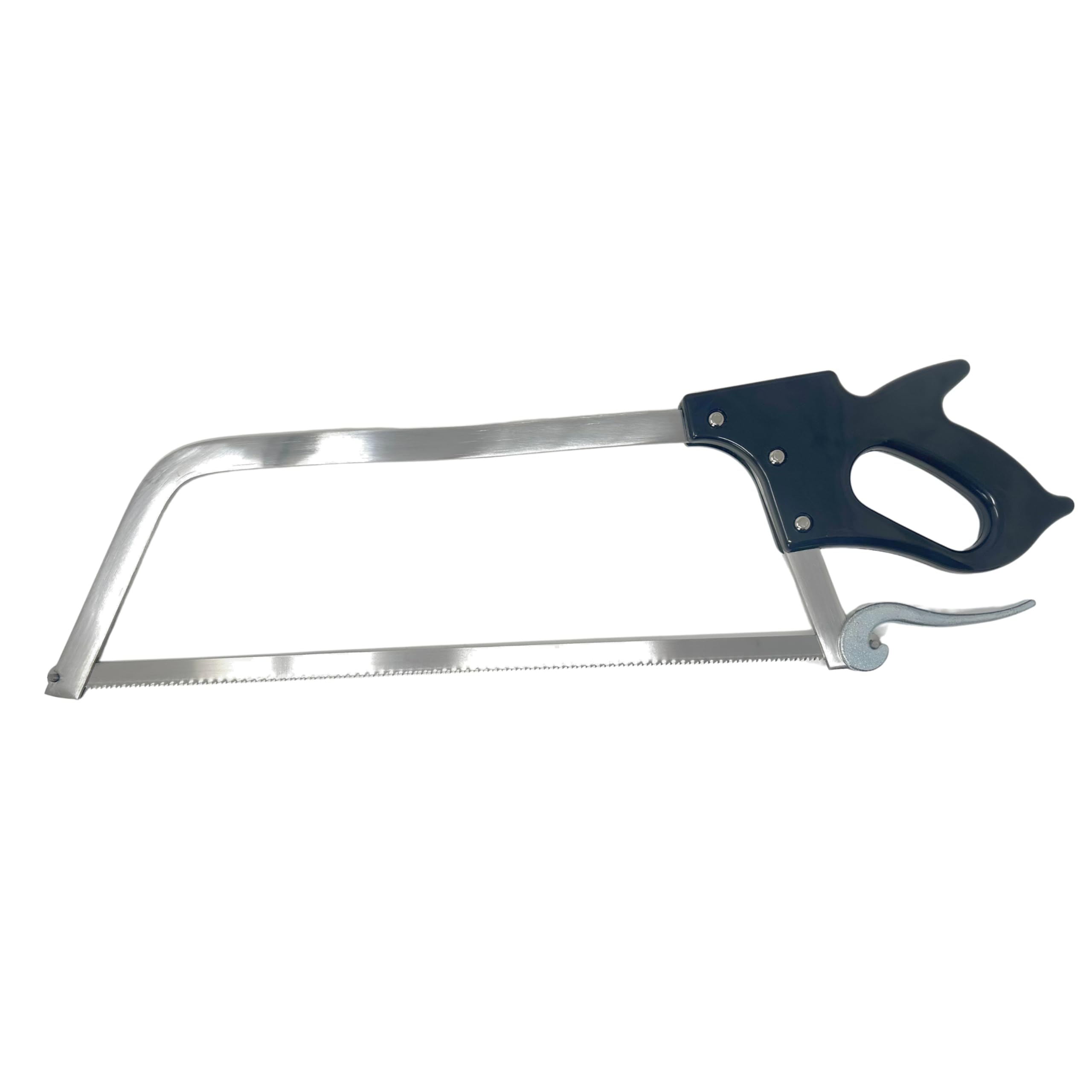 Cutlery Mania Sierra de mano de carnicero de acero inoxidable (25 pulgadas) | Herramienta profesional de corte de carne y hueso | Resistente a la corrosión | Mango ergonómico | Ideal para juegos en