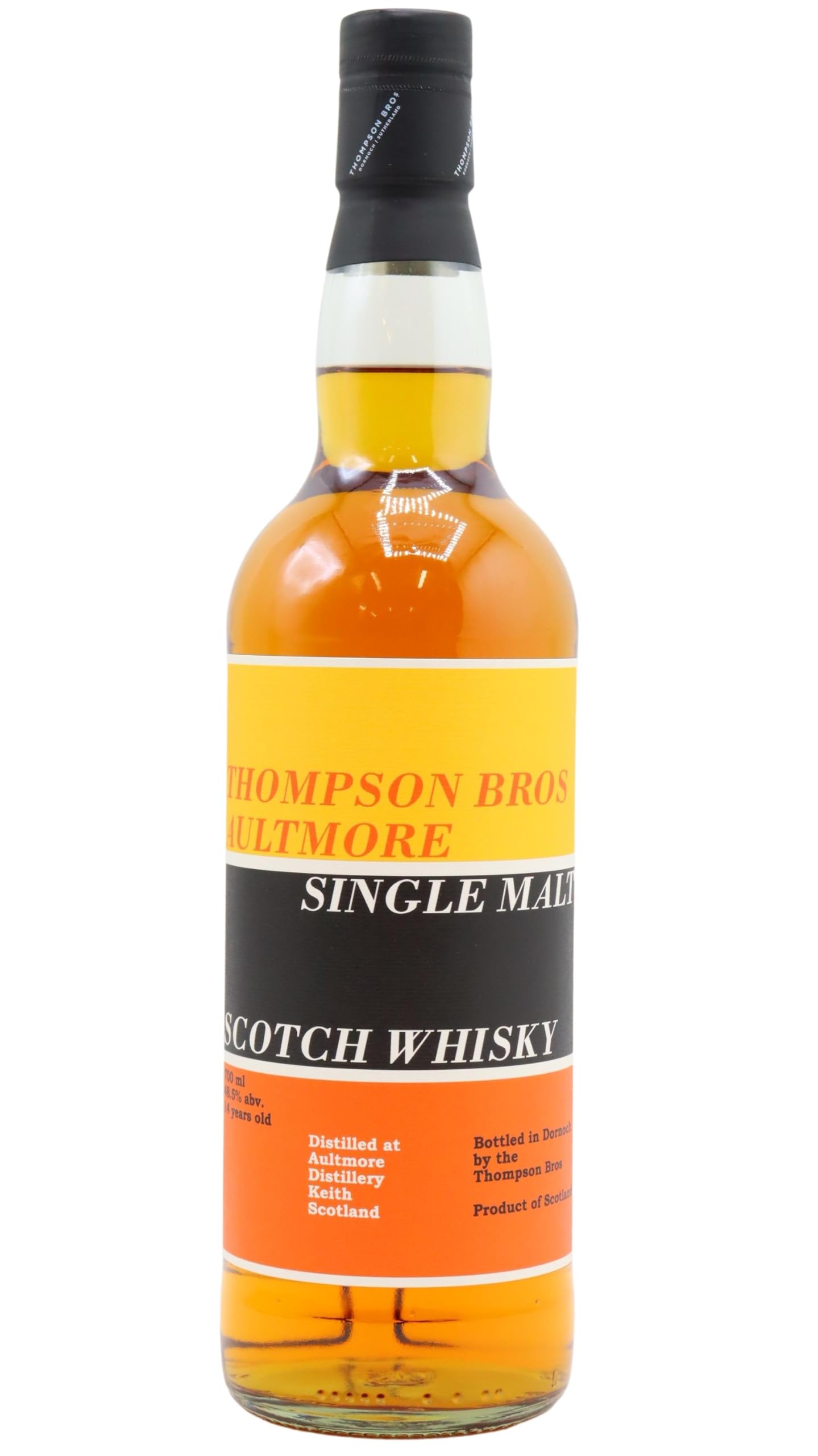 Aultmore - Thompson Bros Single Malt Scotch - 2008 14 Year Old Whisky 70cl 48.5% ABV
