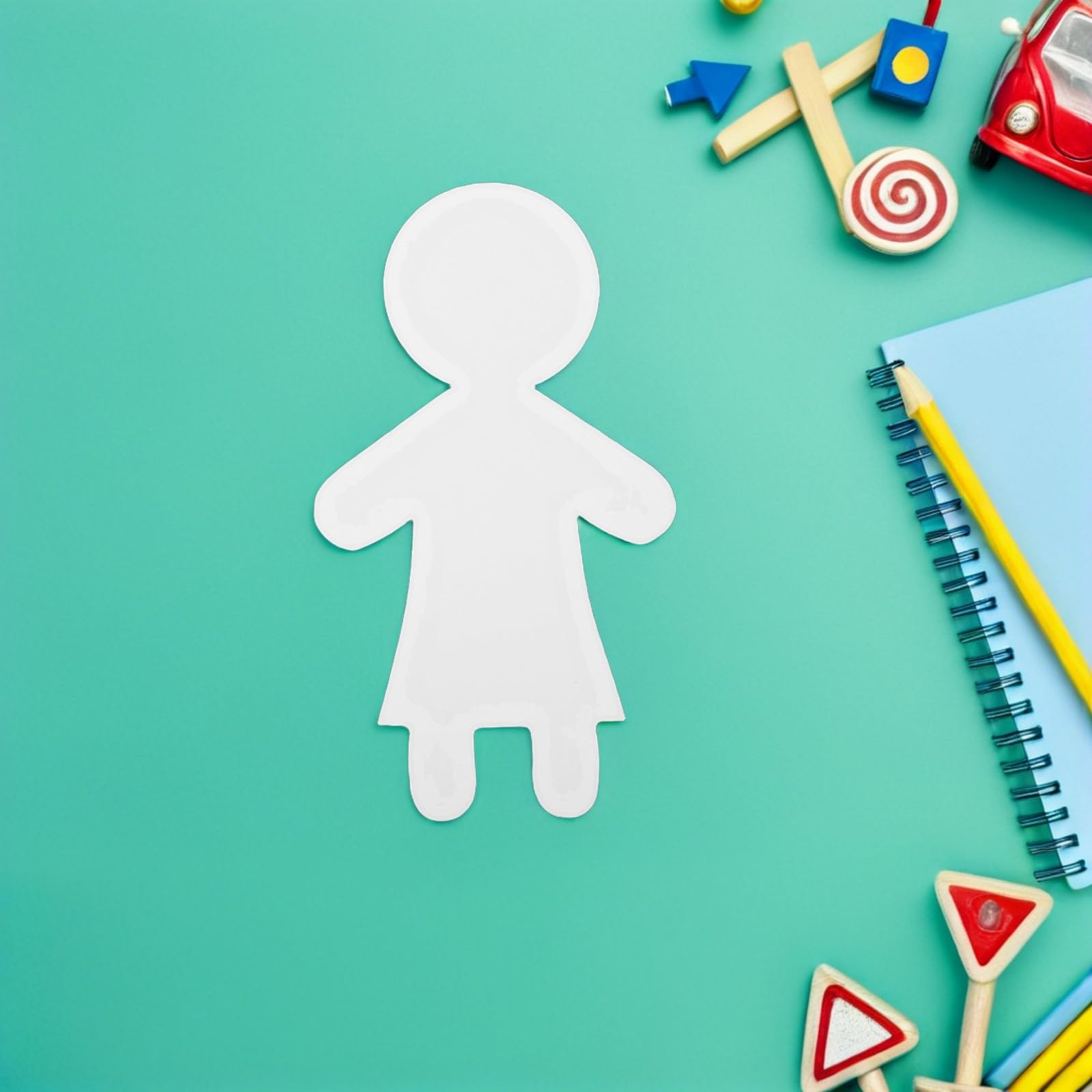 TIDTALEO Ritagli di Bambole di Carta Vuote per Bambini, Sagome di Persone in Cartone per Lavoretti Creativi, Materiale Artistico Educativo per Scuole e attività DIY, 40 Pezzi