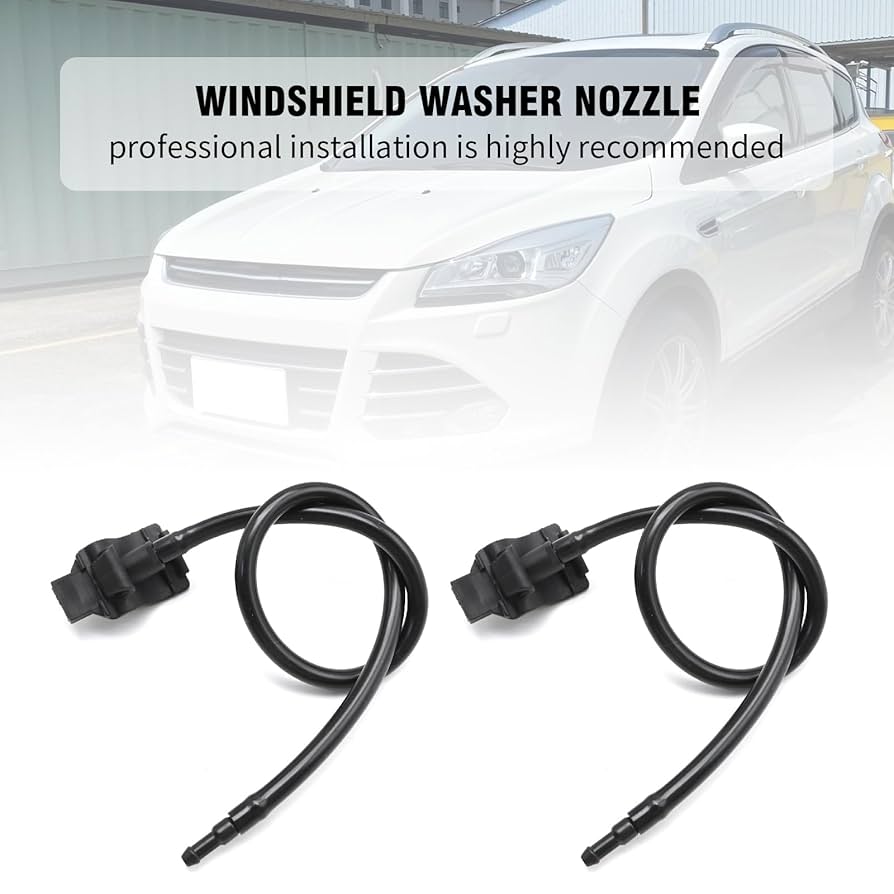 3 Pcs Windshield Washer Jets With Tube For Ford For Kuga Mk2