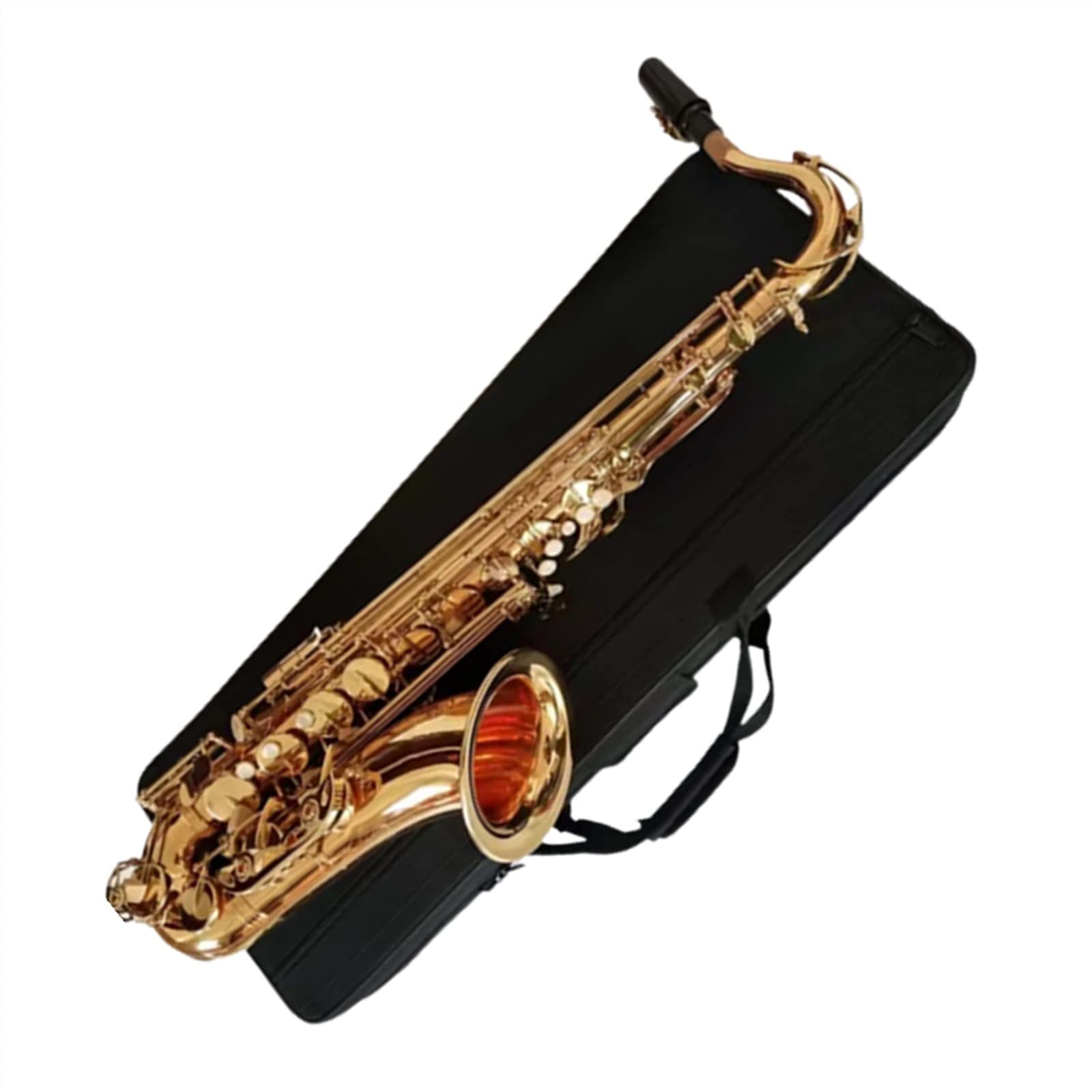 Saxofones B-Tune Saxofón Tenor Profesional Latón Chapado En Oro Tono De Grado Profesional Sax