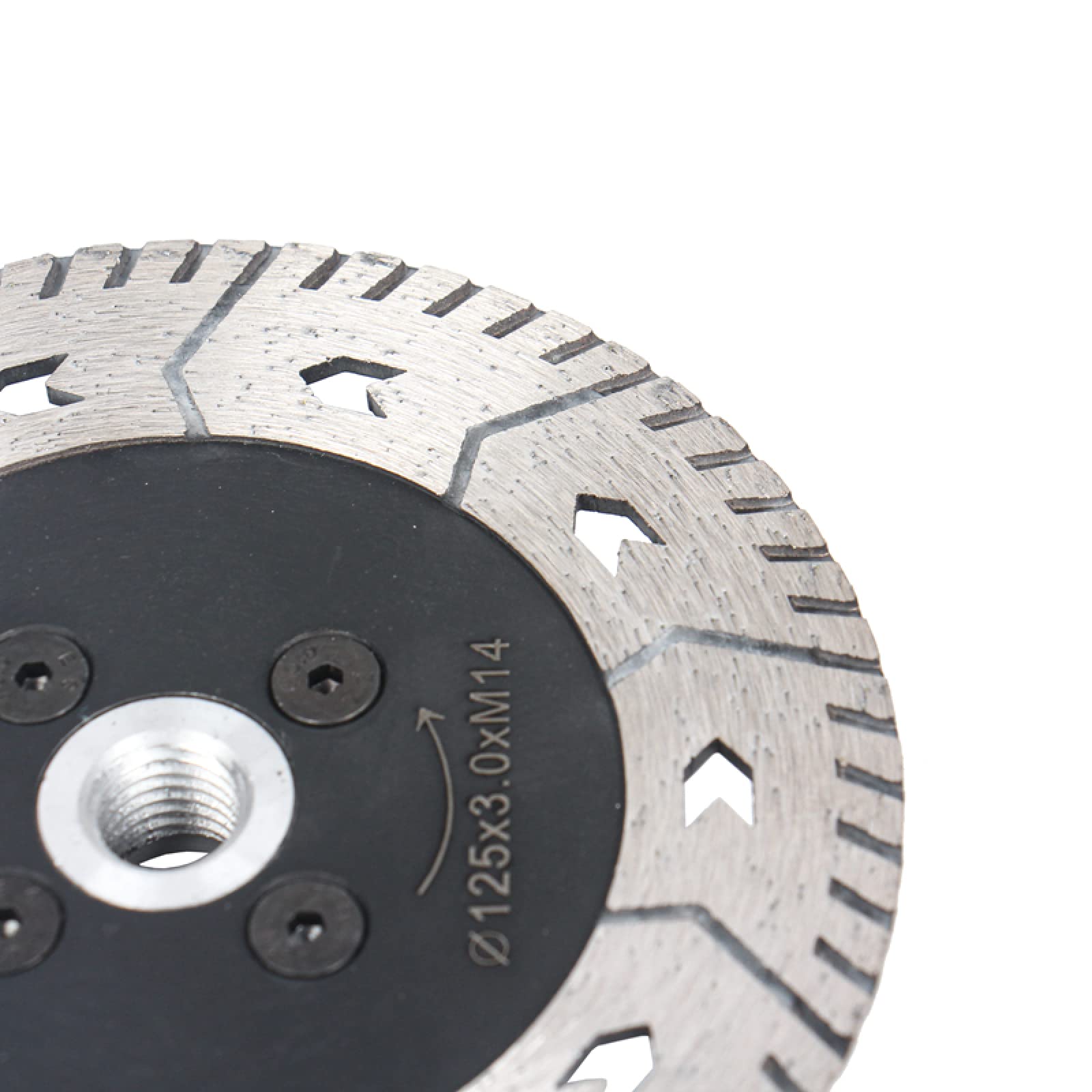 Disco de Corte de Diamante con Rosca M14 for Amoladora Angular de 75/110/125 mm, Hoja de Sierra for Granito, mármol, baldosas de hormigón, 1 Unidad(1pc M14 Thread 125mm)