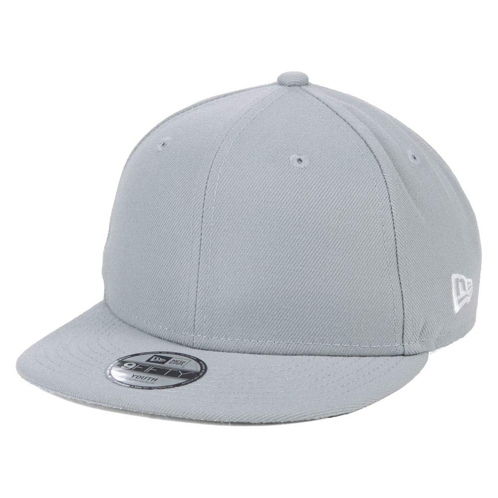 New Era Blank Custom Kids/Youth 9FIFTY Adjustable Snapback Cap (Gray)