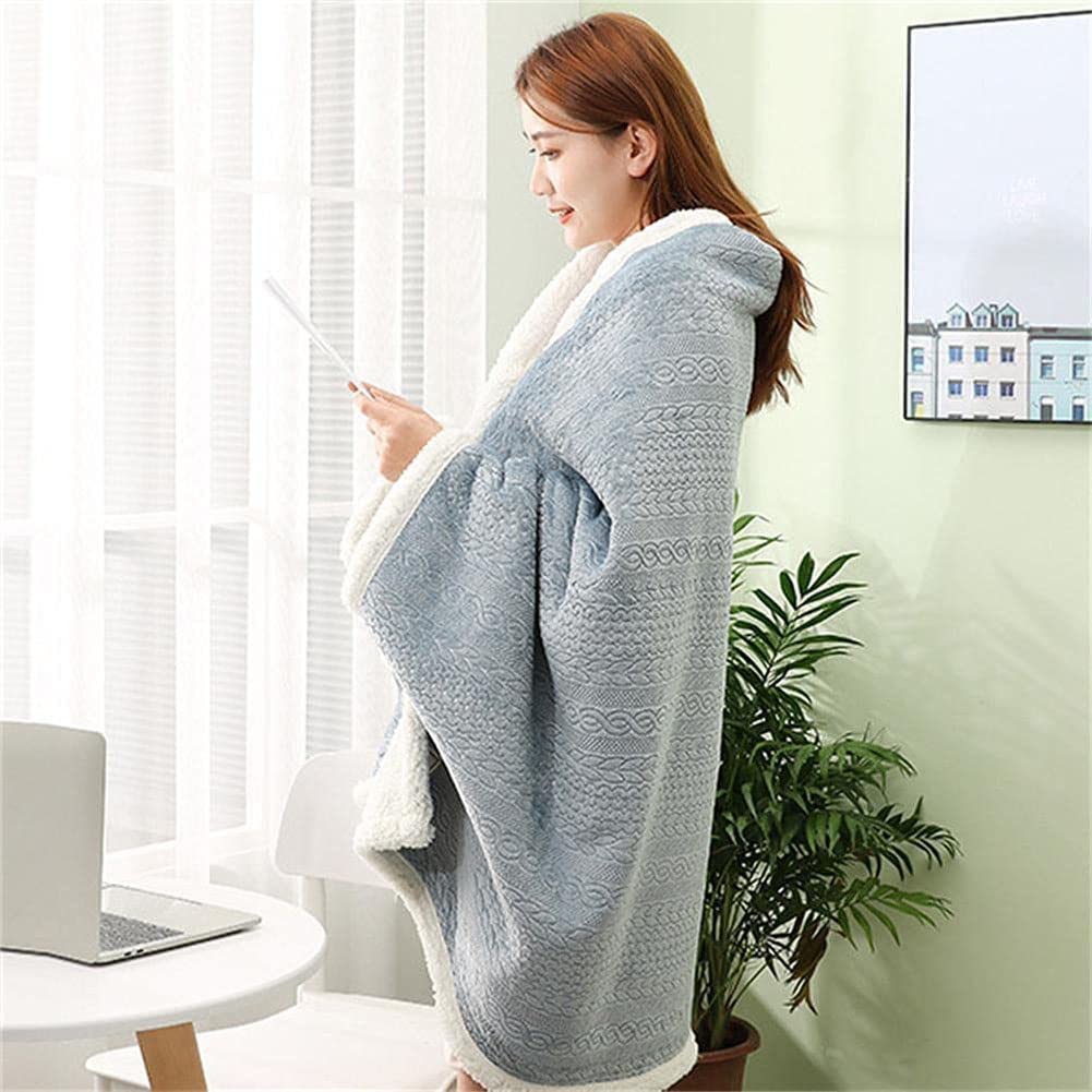 Caldo Scialle Spalla Mantella, Primavera e Autunno Calda Morbida Coperta di Flanella Indossabile Mantella Scialle Pisolino Coperta Scialle per Le Donne