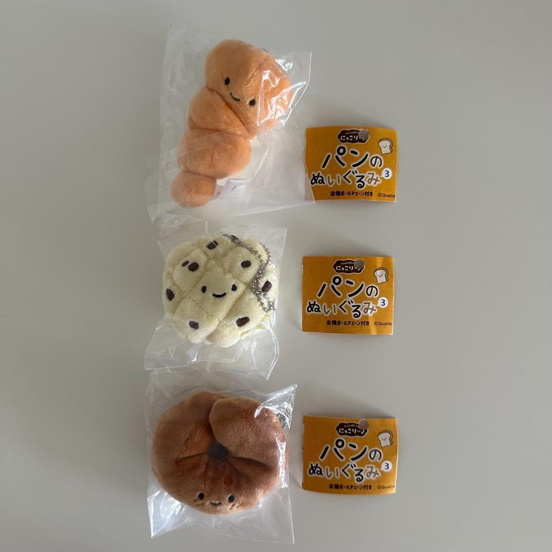 にっこりーノ　パンのぬいぐるみ4　パンのぬいぐるみ　全種　コンプリート にっこりーノ パンのぬいぐるみポーチ | Qualia