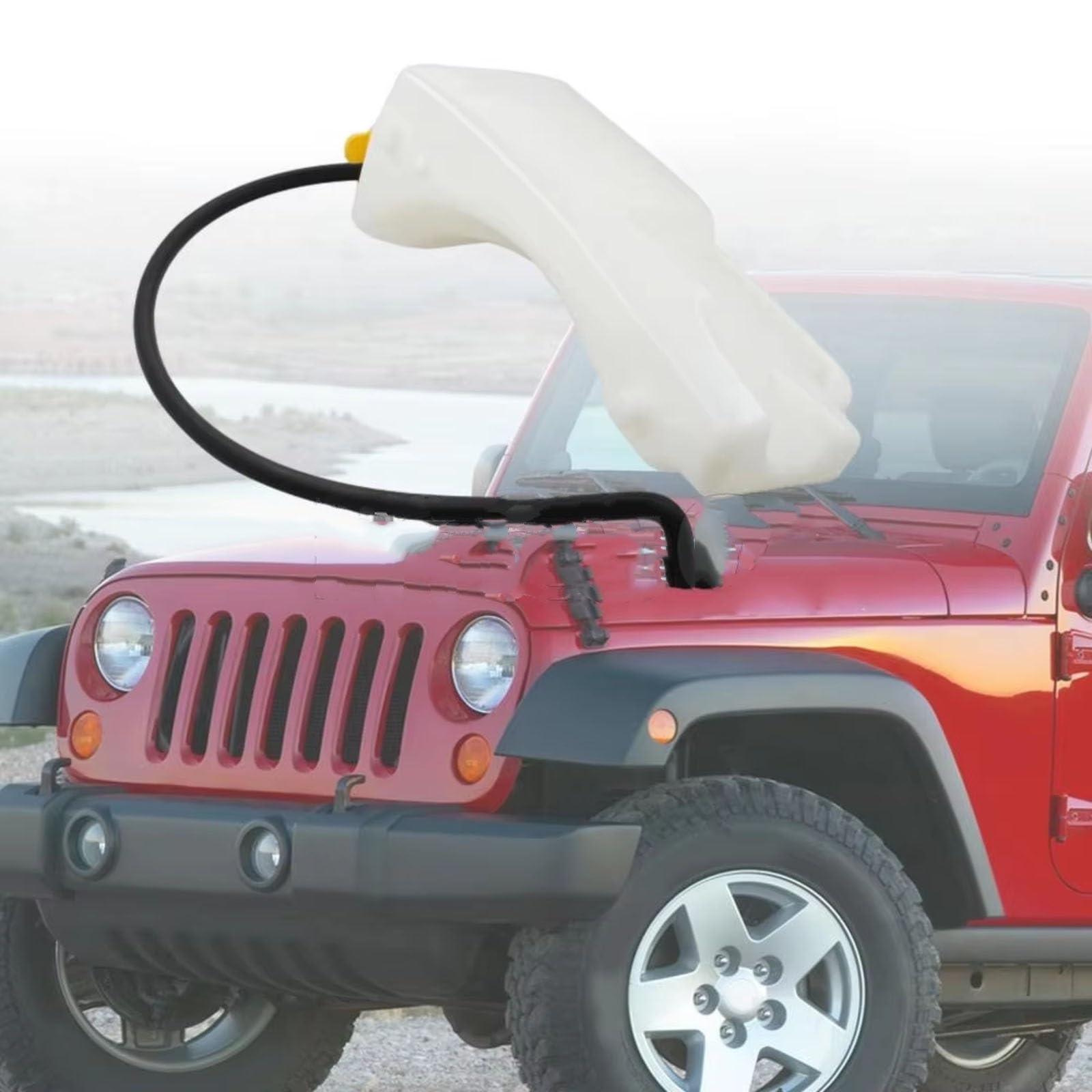 Kompatibel Mit Jeep Für Wrangler 2007 2008 2009 2010 2011 Kühler Kühlmittelbehälter Wassertank Mit Deckel 55056542AD Kühlwasserbehälter