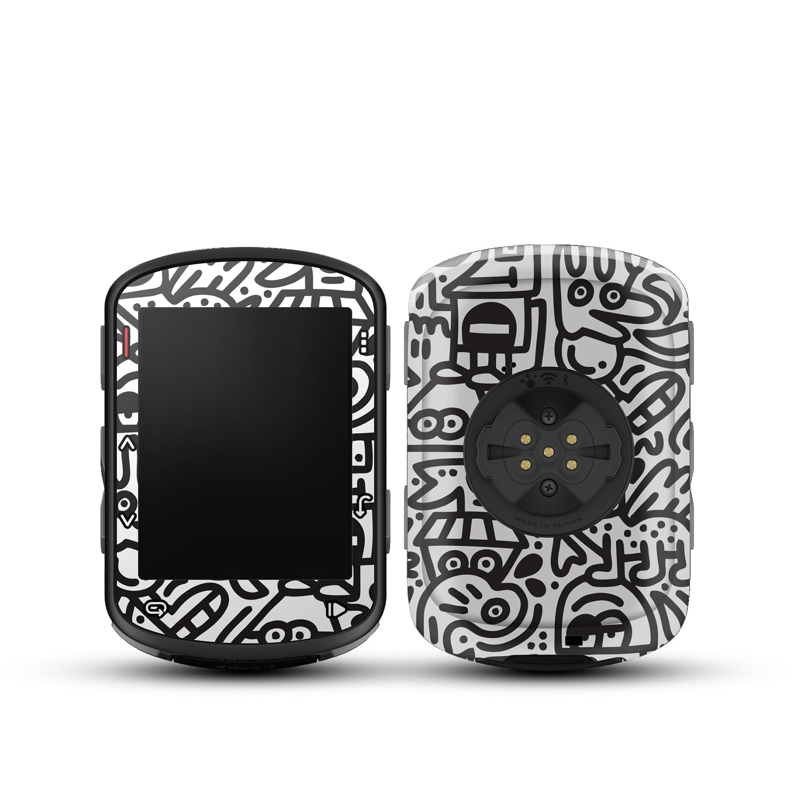 CHIDIFANS Stylish Stickers Compatible with Garmin Edge 540/840 Bike Computers, Protective Stickers, Cases, PVC Material in Various Styles (Style 50)