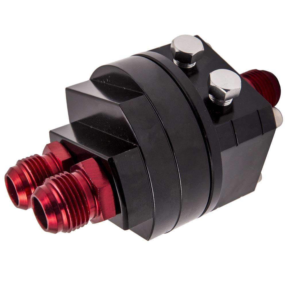 Kit de reubicación de filtro de aceite 10-AN10 con adaptador universal de placa sándwich para enfriador Filtro de aceite motor Filtro de aceite