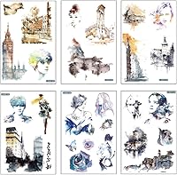 Vista 9 de 12 hojas de lindas calcomanías washi kawaii animales artesanales calcomanías decorativas para álbumes de recortes, planificador diario, collage