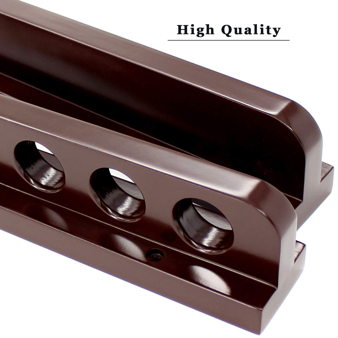 Rack Mural Pour Queues De Billard – Bois Robuste, 4 Clips Souples, Facile à Installer, Organiseur De Salle De Jeux