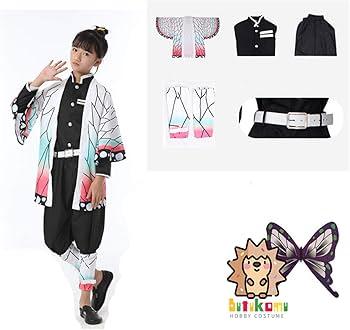 Amazon.co.jp: [butukomu] 鬼滅の刃 子供用 コスプレ 胡蝶 しのぶ 鬼殺