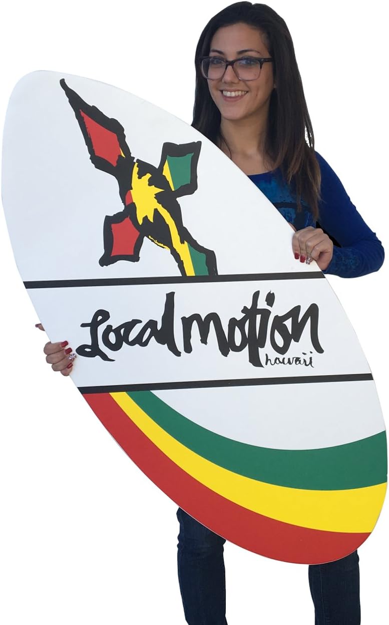 White Local Motion 45" Wood Skimboard