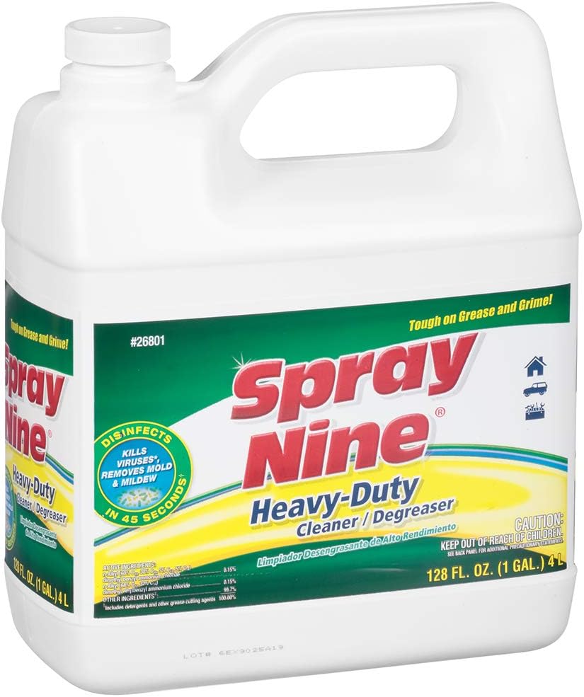 Spray Nine 26801 Heavy Duty Cleaner/Degreaser and Disinfectant - 1 Gallon, (Pack of 1)