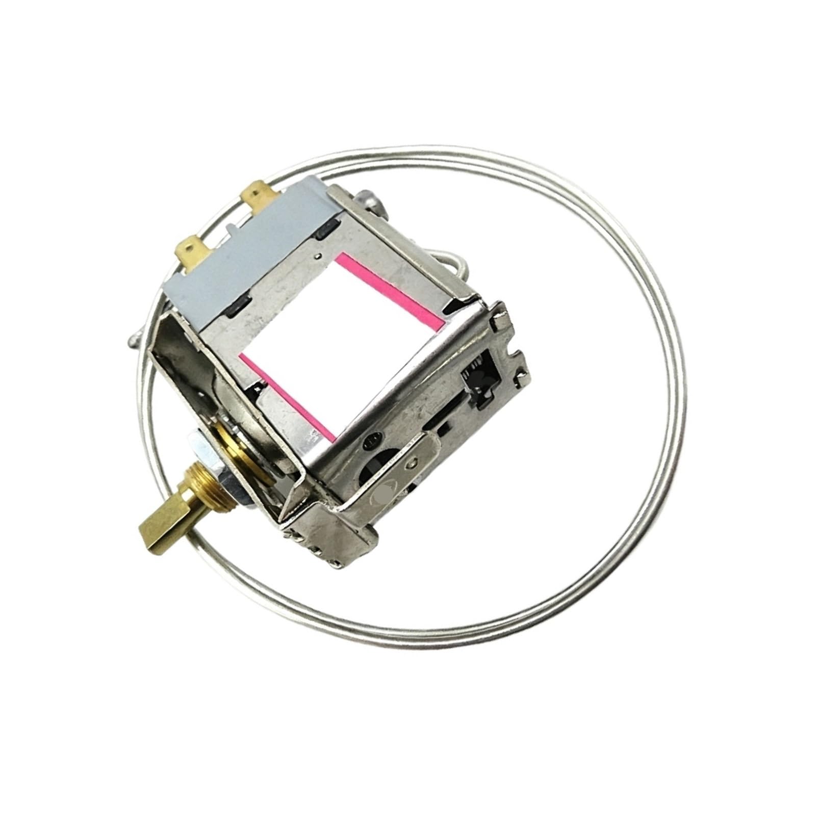 Termostato De Descongelación Del Refrigerador, Termostato WDF28K-920-028 Sonda De Control De Temperatura Zer De Dos Pines Central Calentador De Descongelación De 45 Cm for Refrigerador