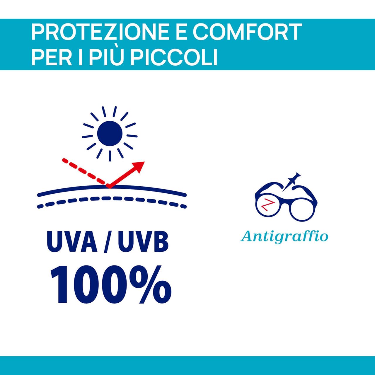 Chicco | Gafas de sol 36M+ - Color blanco - Protección completa contra los UVA/UVB - Lentes antiarañazos