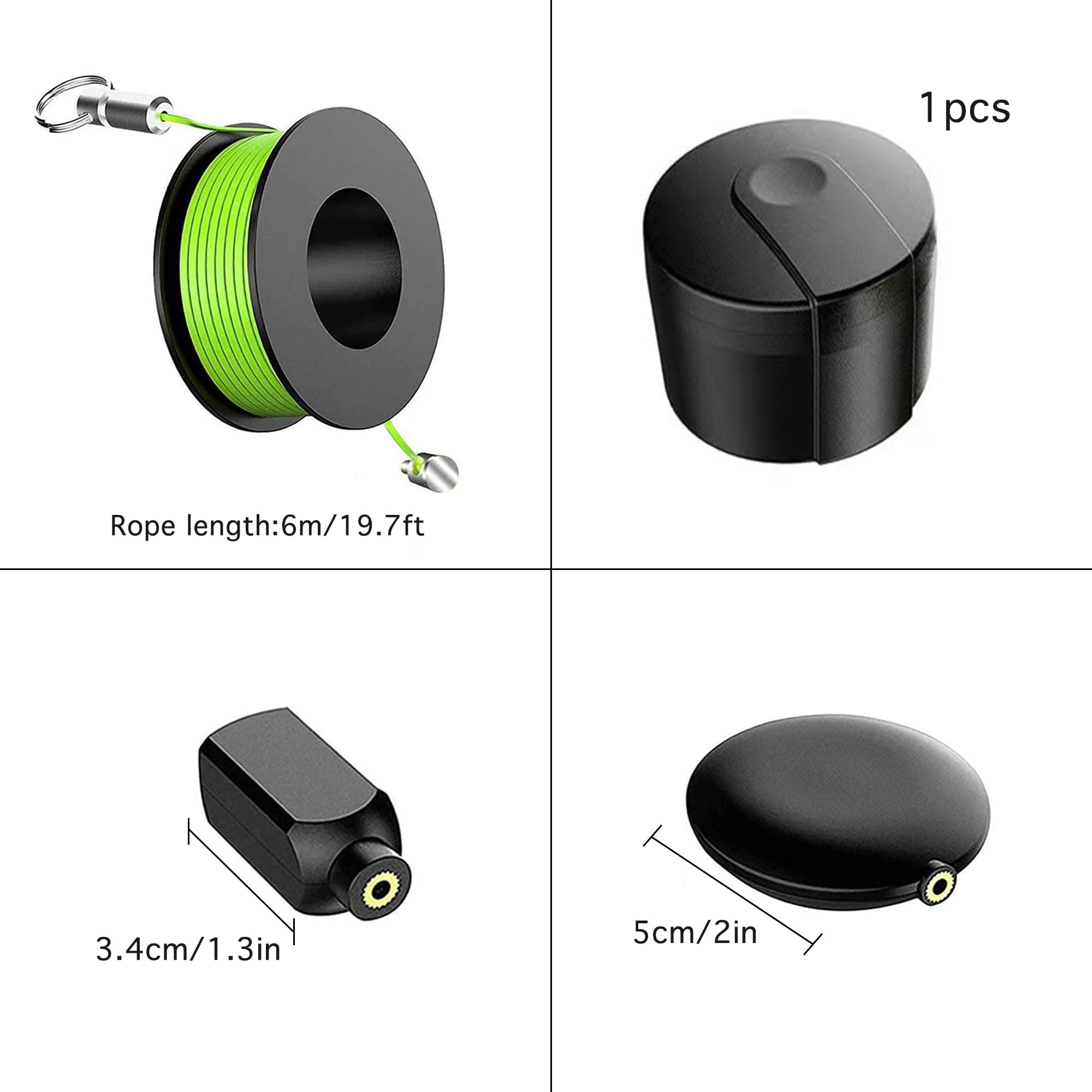 Magnet Kabelzieher, Sistema de guía de extracción de cables magnéticos, Drahtzieher magnético, Eficaz ayuda para introducir cables para diferentes superficies y tubos (B)