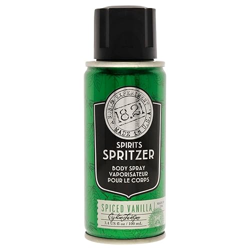 18.21 Man Made Men's Spirits Spritzer, 3.4 oz. - Spray corporal de larga duración con aromas masculinos - Regalos para él