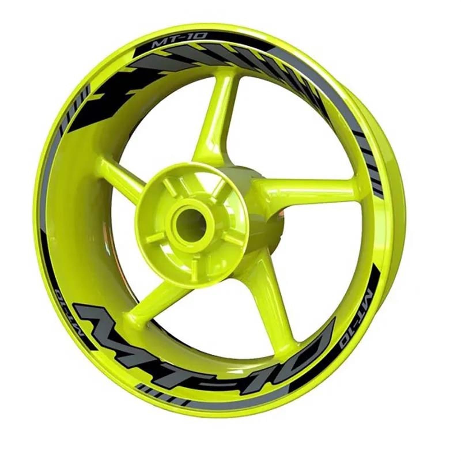 Motorcycle Accessories Wheel Stickers Reflective Decals Rims for Yamaha MT10 MT 10 SP(Style 9)