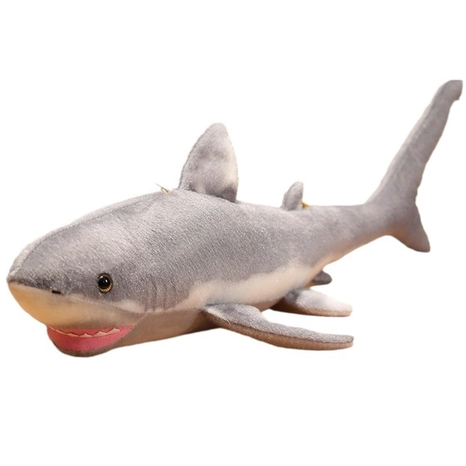 Hai Plüschtier, Kuscheltier Weißer Hai Weiches Kuscheliges Stofftier Wurfkissen Simulation Von Meerestieren Plüsch Spielzeug Für Kinder(140cm/55.1in)
