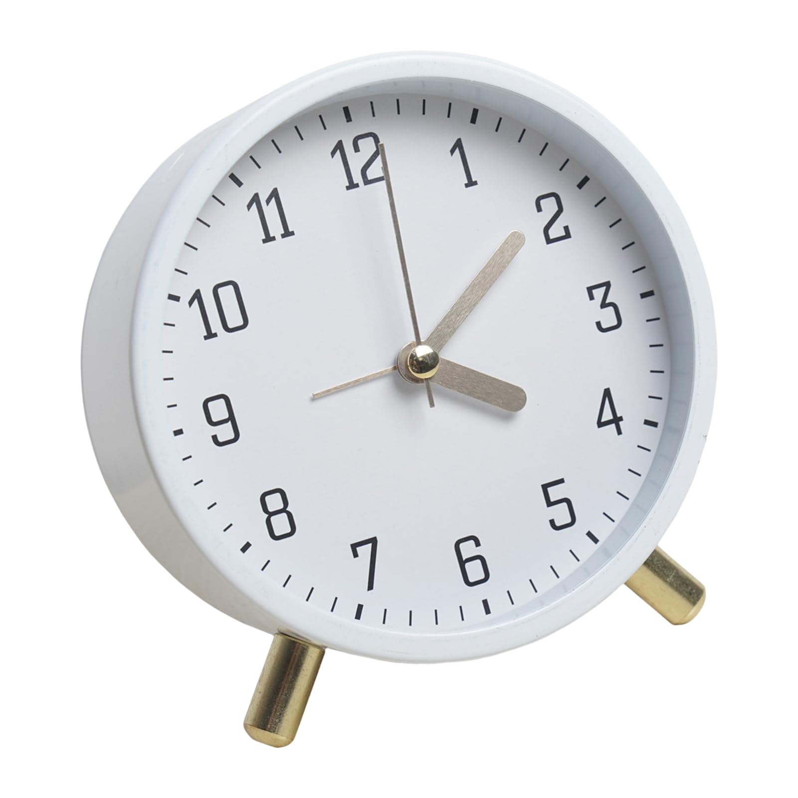 Xjdzineq Battery Operated Analog Alarm Clock with Quiet Movement and Night Light Desk for Heavy Sleepers and Bedroom Use Battery Operated