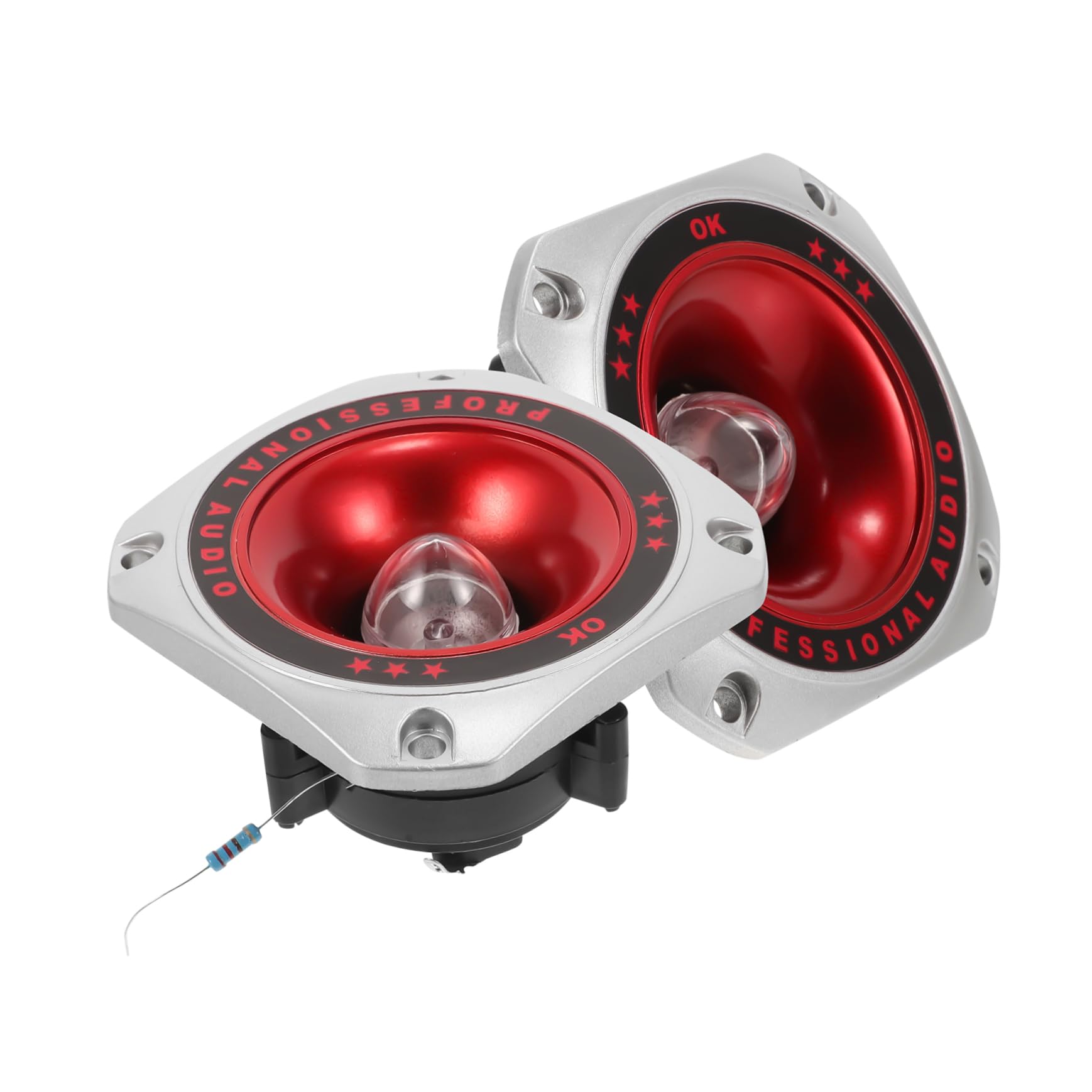 FUNOMOCYA 2Pcs Outdoor Performance Tweeter Horn Speakers Multi Use Stage Tweeter with Stylish Design for and Easy Setup