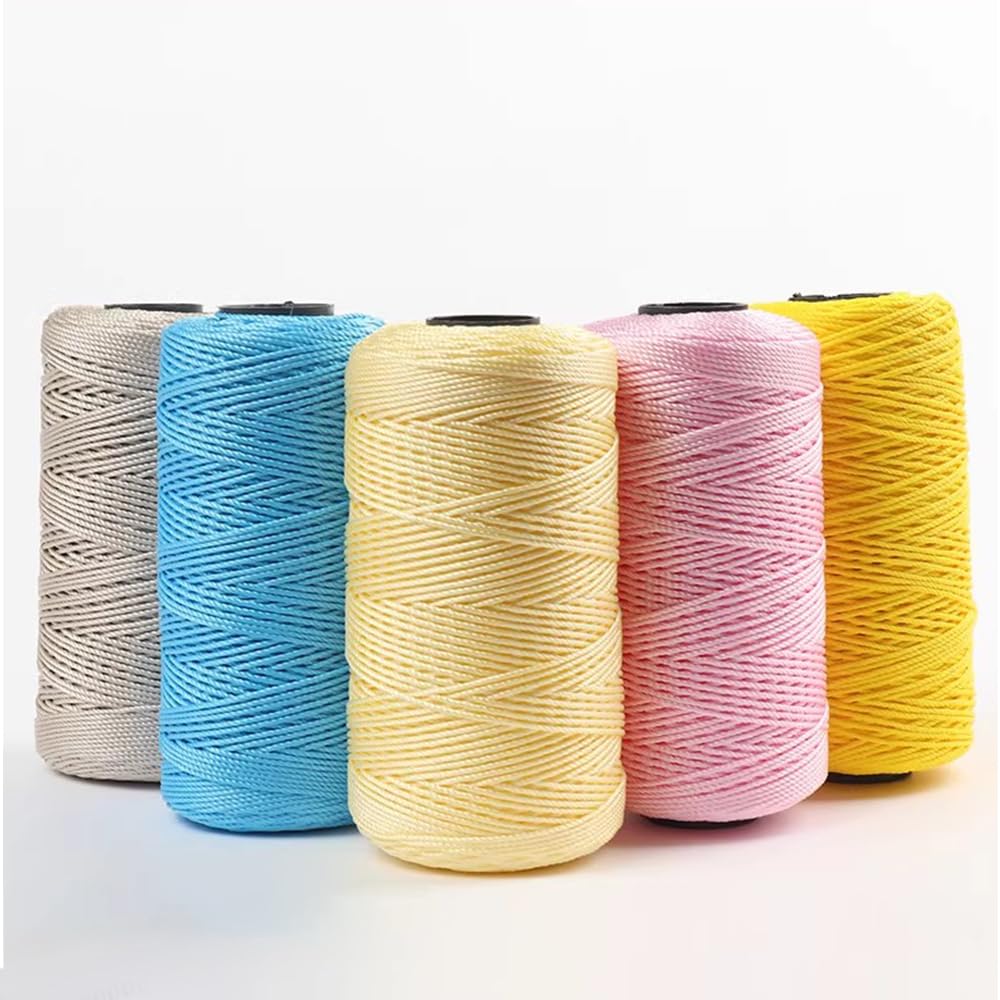 (2 Rollen) Knäuel Aus Eisseidengarn, Geeignet Für Die Herstellung Von Hüten/Taschen/Autositzkissen/Becherhüllen,J