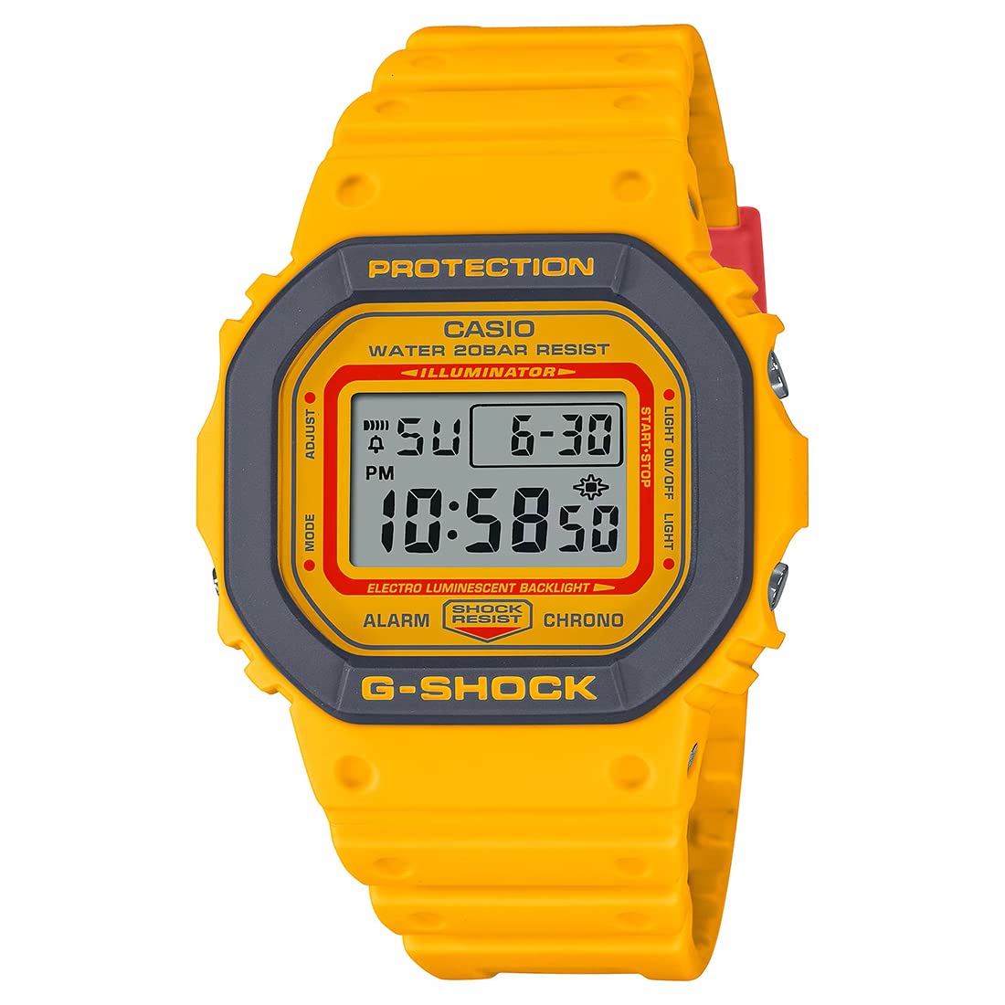 Casio Men Leather G-Shock Digital Grey Dial Dw-5610Y-9Dr (G1335), Band Color-Yellow (B0BW3JM8MW) Amazon Price History, Amazon Price Tracker