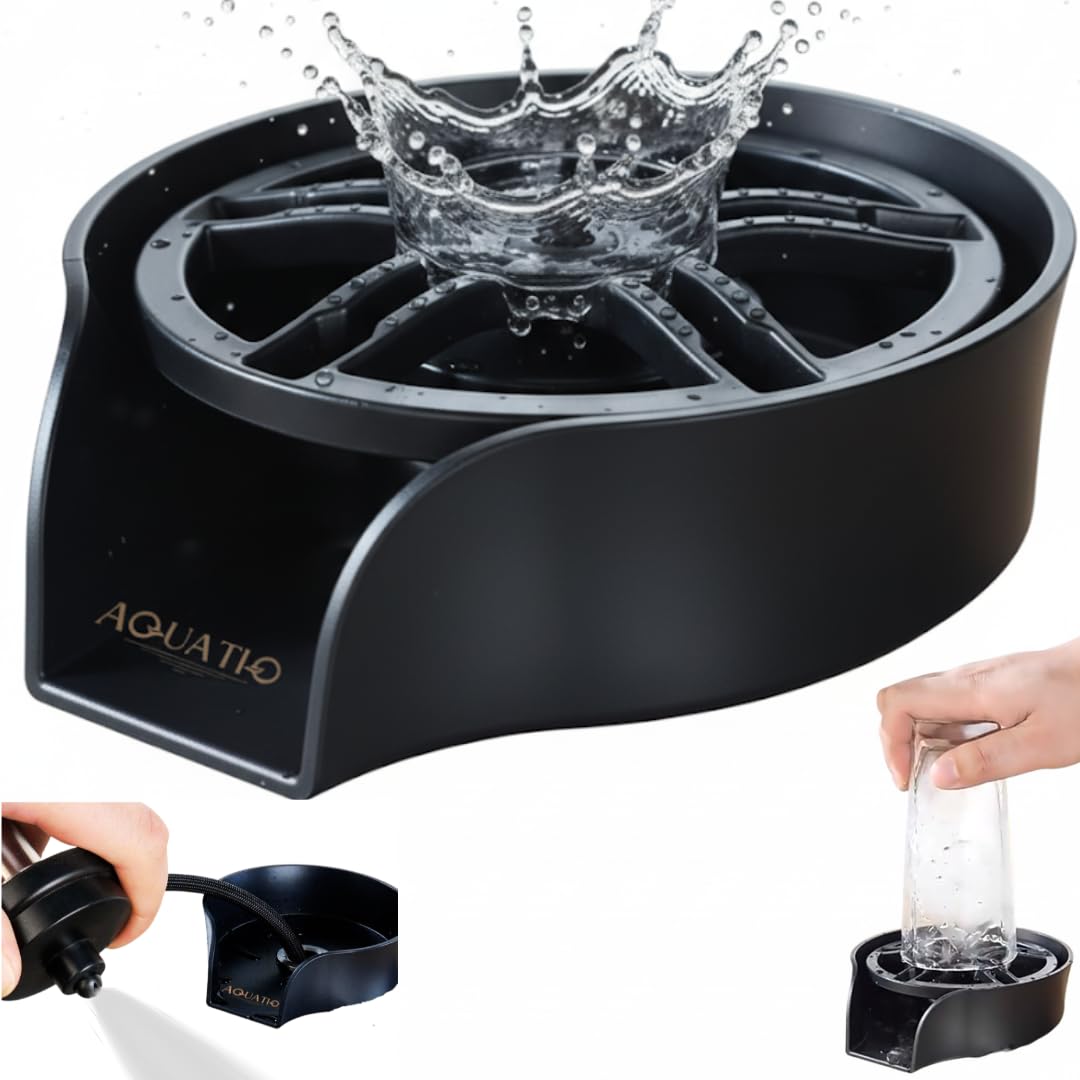 Asani Glass Rinser For Kitchen Sink – High-Pressure Cup & Baby Bottle Cleaner With 5 Nozzles