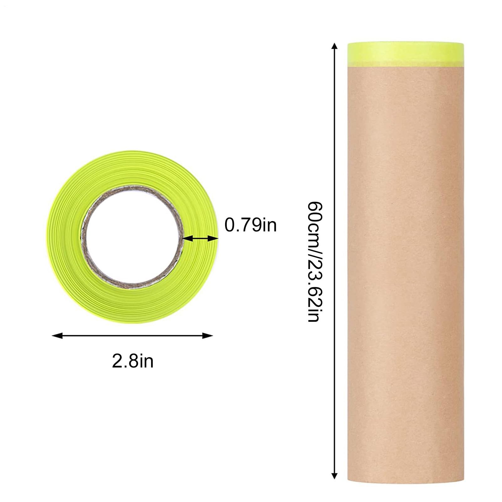 Papel De Enmascaramiento Automotriz - Hoja De Protección De Pintura Para | Coches, Rollo De Cubierta Del Vehículo, Papel De Protección Exterior | Accesorio Para Proteger De Inútiles Pesados Pe