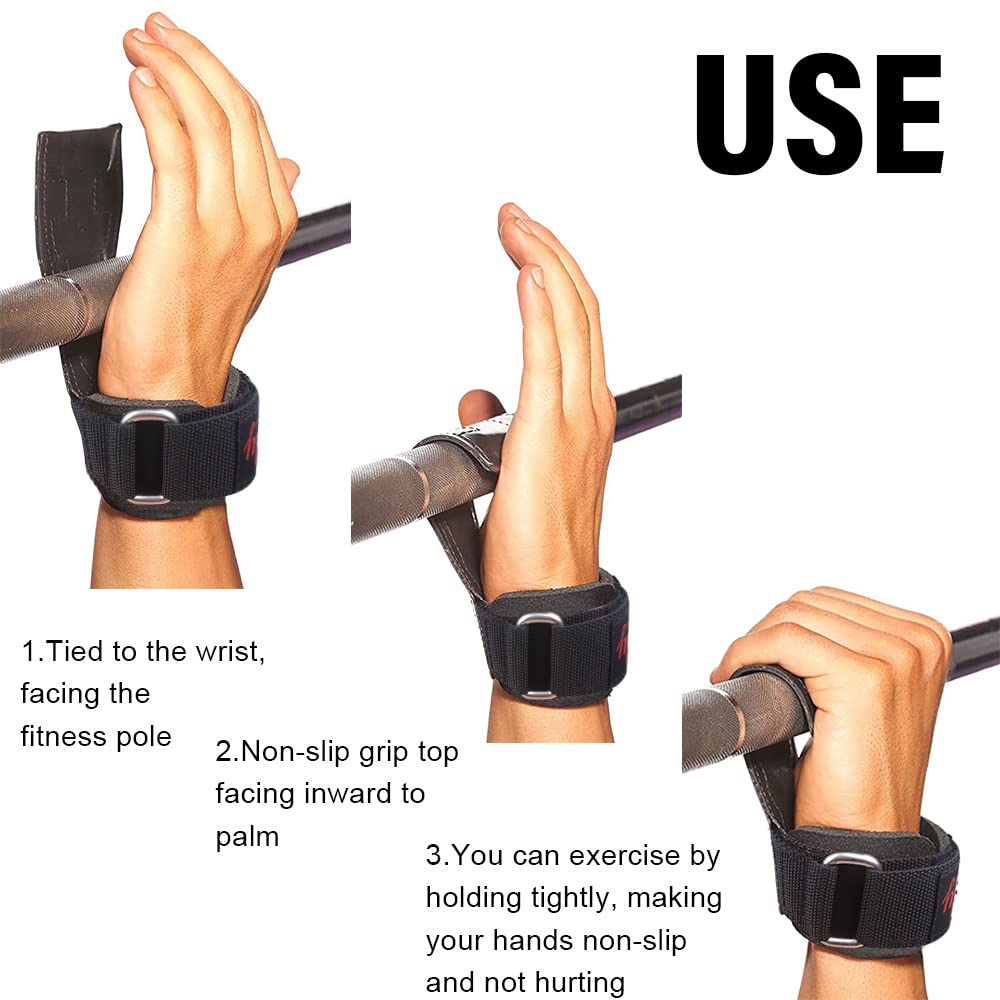 Sollevamento Grips Cinghie Guanti per Sollevamento Pesi Regolabile per Ollevamento Pesi Fitness Bodybuilding