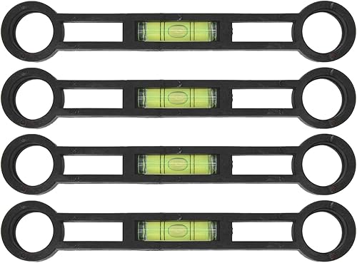 plplaaobo Level Toripedo, 4 piezas de nivel de pie curvado, medición precisa, resistencia a la deformación, herramienta de nivel de bricolaje para