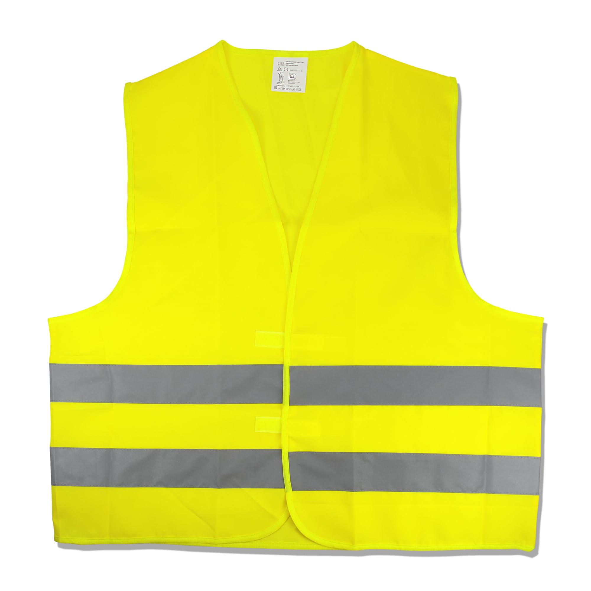 Cartrend 50130 Gilet de signalisation jaune Taille XL, DIN EN 20471 ,dans un sac à fermeture éclair pratique