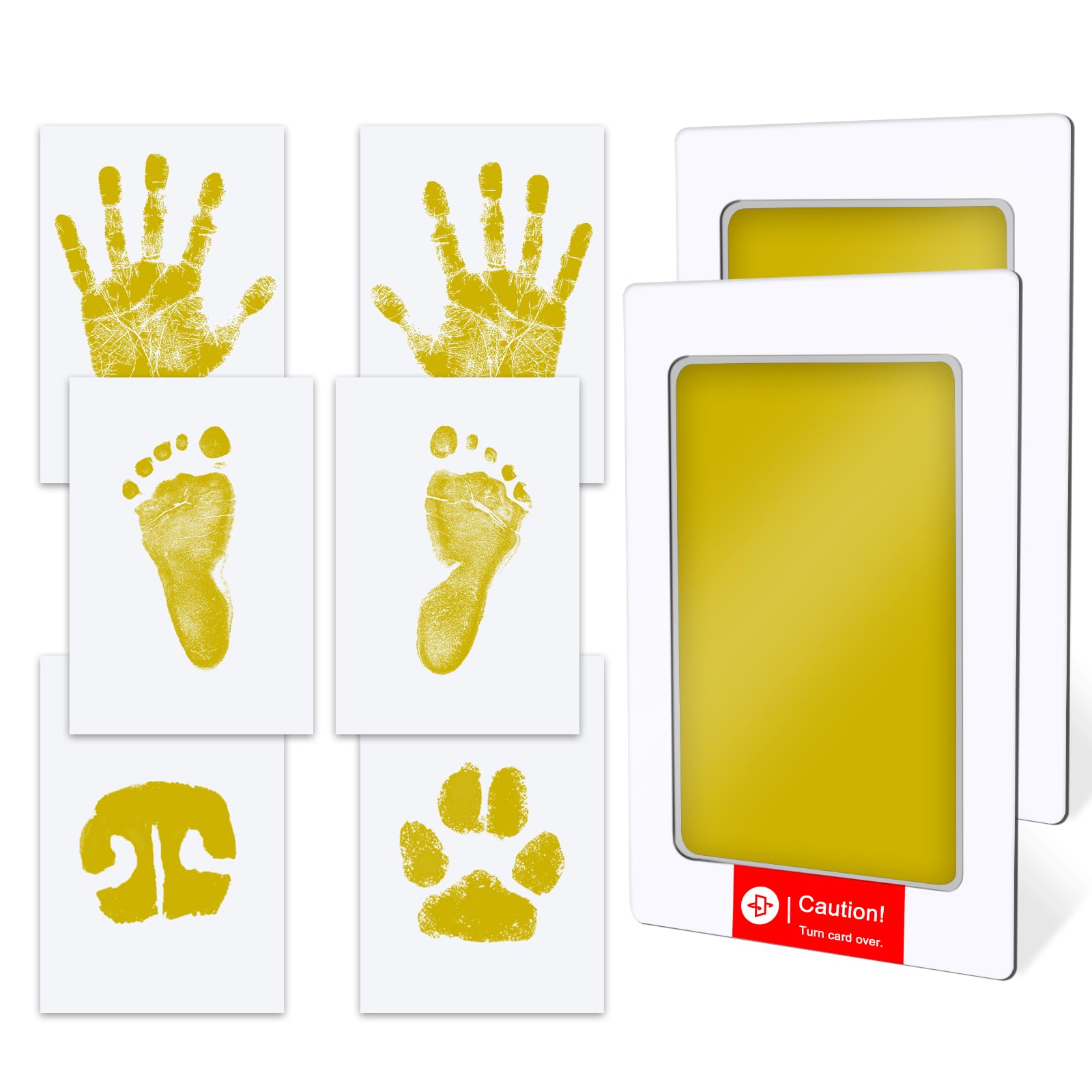 TATUNER Baby Hand and Footprint Kit Inkless - Mess Free Ink Pad, Paw Print Kit for Dogs and Cats, Safe Clean Touch Ink Pads for Newborn Handprints — view 86