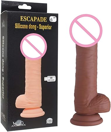 Consolador Realista Pene Flexible, Impermeable Inodoro ...